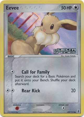 Eevee (69/113) (Stamped) [EX: Delta Species] | Good Games North
