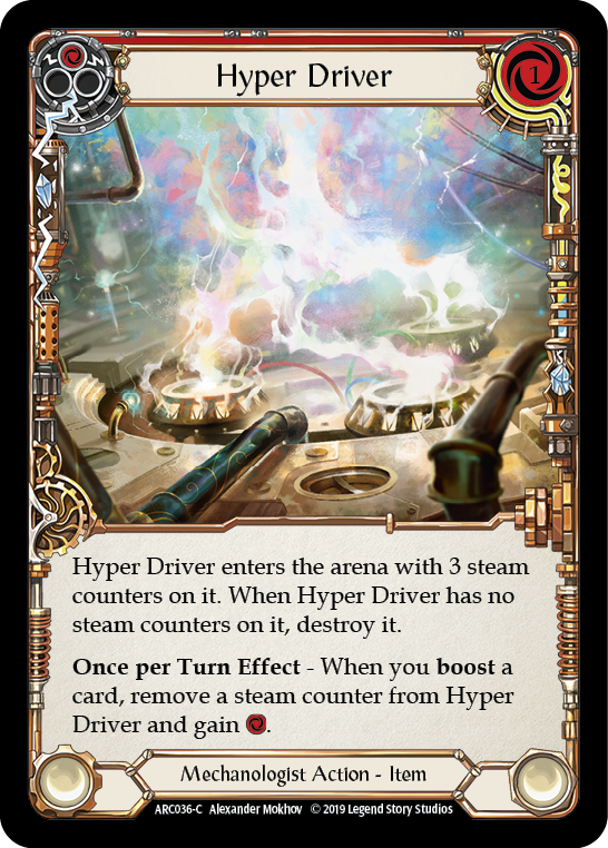 Hyper Driver [ARC036-C] 1st Edition Rainbow Foil | Good Games North