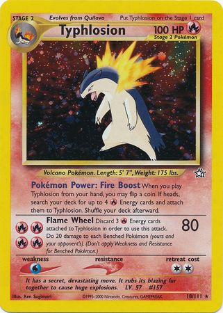 Typhlosion (18/111) [Neo Genesis Unlimited] | Good Games North
