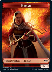 Zombie (008) // Human (010) Double-sided Token [Innistrad: Crimson Vow Tokens] | Good Games North