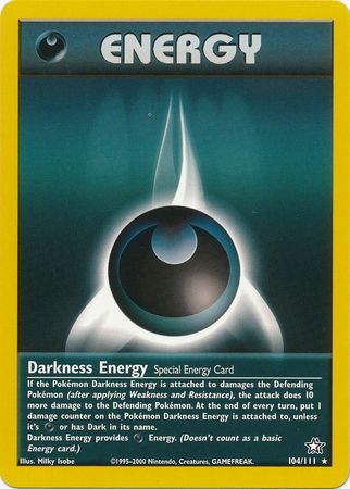 Darkness Energy (104/111) [Neo Genesis Unlimited] | Good Games North