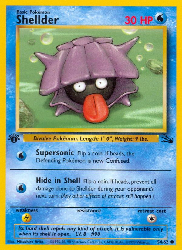 Shellder (54/62) [Fossil 1st Edition] | Good Games North