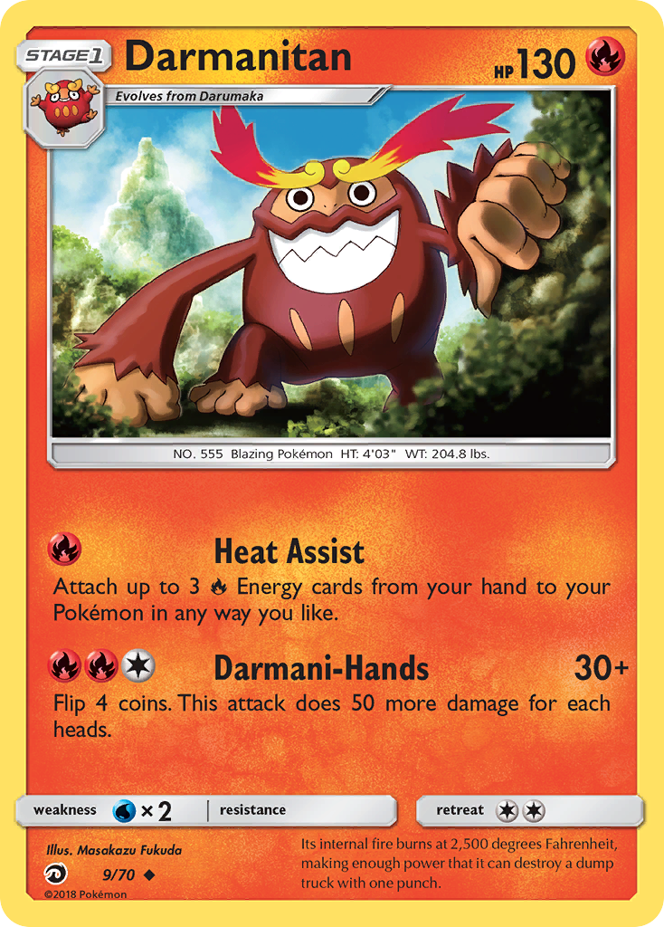 Darmanitan (9/70) [Sun & Moon: Dragon Majesty] | Good Games North