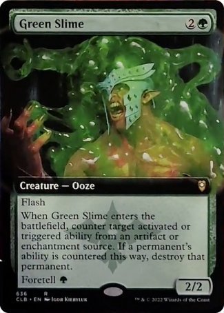Green Slime (Extended Art) [Commander Legends: Battle for Baldur's Gate] | Good Games North