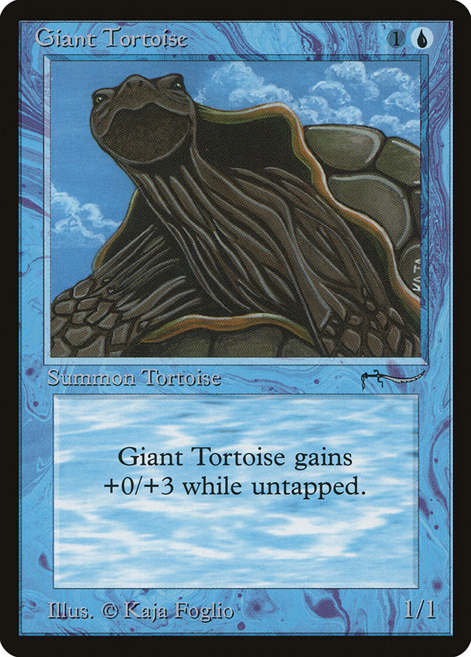 Giant Tortoise (Dark Mana Cost) [Arabian Nights] | Good Games North