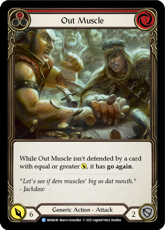 Out Muscle (Red) [MON248] 1st Edition Normal | Good Games North