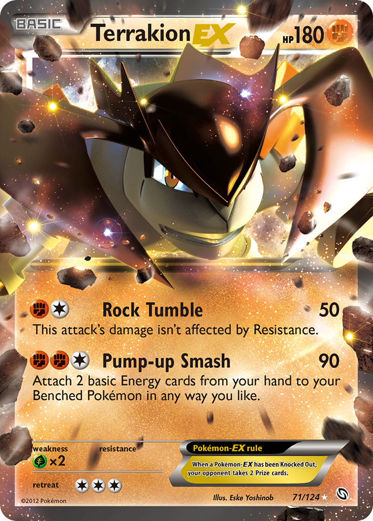 Terrakion EX (71/124) [Black & White: Dragons Exalted] | Good Games North