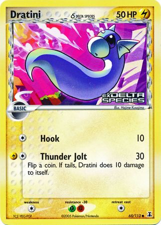 Dratini (65/113) (Delta Species) (Stamped) [EX: Delta Species] | Good Games North