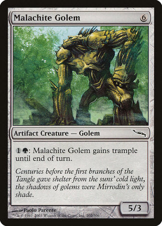 Malachite Golem [Mirrodin] | Good Games North