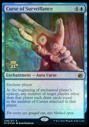 Curse of Surveillance [Innistrad: Midnight Hunt Prerelease Promos] | Good Games North