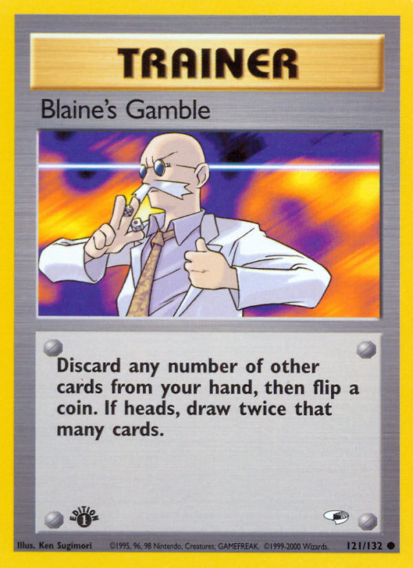 Blaine's Gamble (121/132) [Gym Heroes 1st Edition] | Good Games North