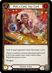 Pick a Card, Any Card (Yellow) [EVR168] (Everfest)  1st Edition Rainbow Foil | Good Games North