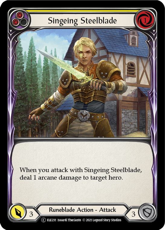 Singeing Steelblade (Yellow) [U-ELE231] Unlimited Normal | Good Games North