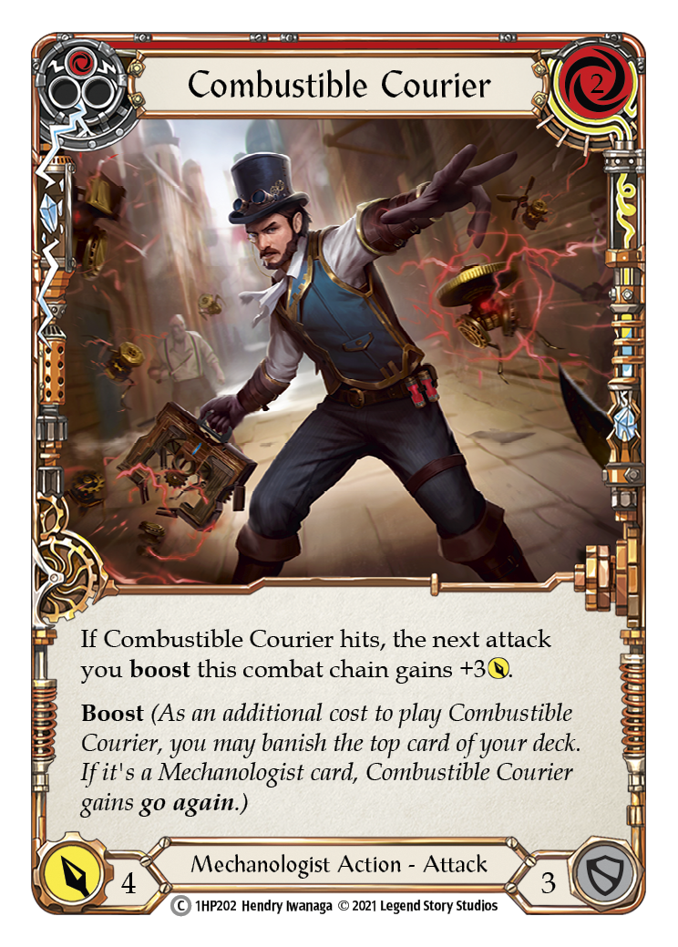Combustible Courier (Red) [1HP202] | Good Games North