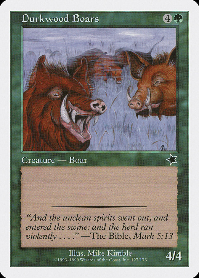 Durkwood Boars [Starter 1999] | Good Games North