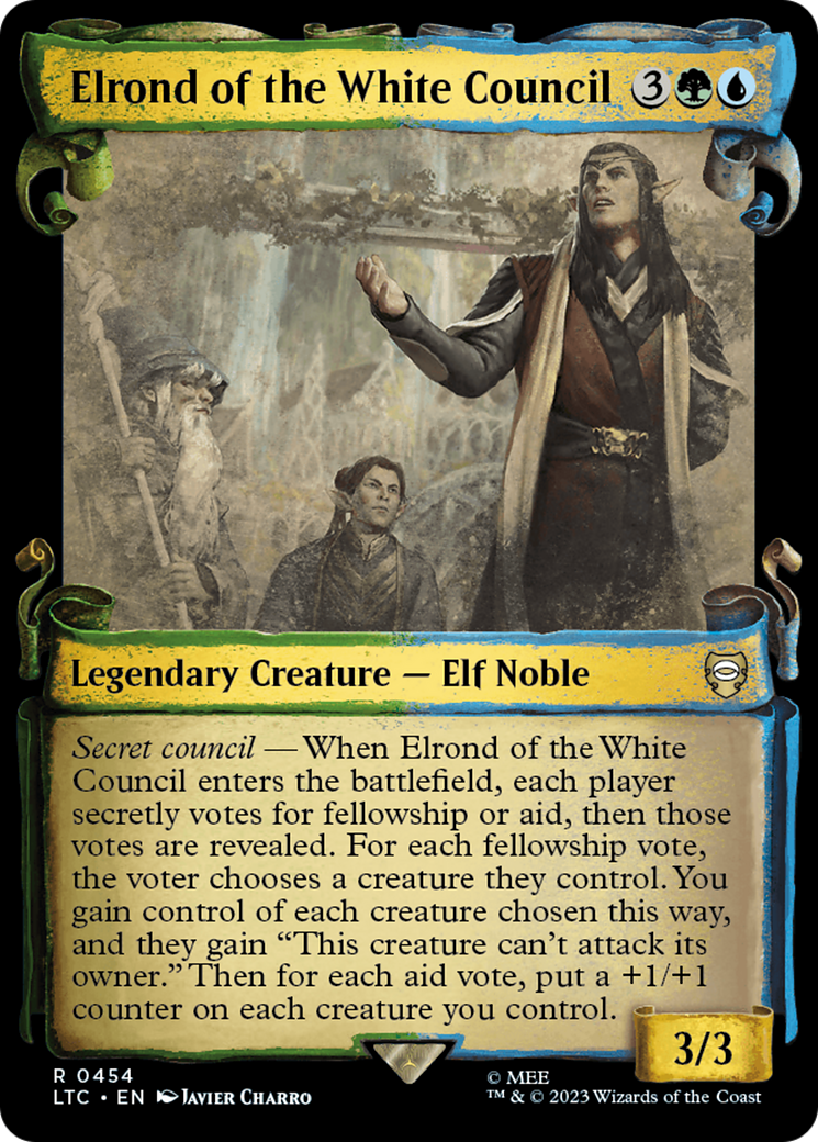 Elrond of the White Council [The Lord of the Rings: Tales of Middle-Earth Commander Showcase Scrolls] | Good Games North
