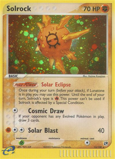 Solrock (13/100) [EX: Sandstorm] | Good Games North