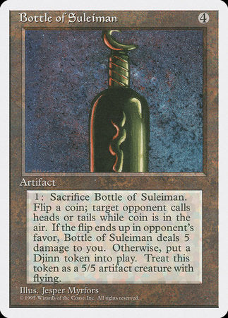 Bottle of Suleiman [Fourth Edition] | Good Games North