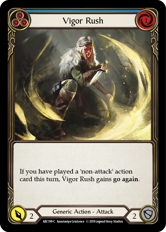 Vigor Rush (Blue) [ARC199-C] 1st Edition Normal | Good Games North
