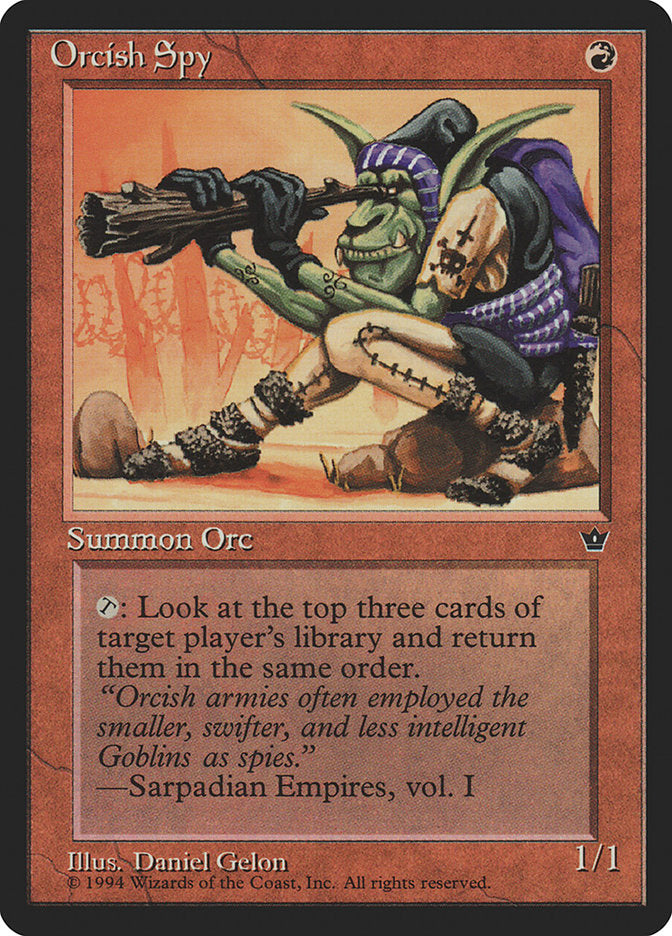 Orcish Spy (Daniel Gelon) [Fallen Empires] | Good Games North