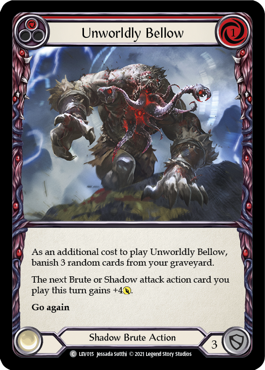 Unworldly Bellow (Red) [LEV015] (Monarch Levia Blitz Deck) | Good Games North