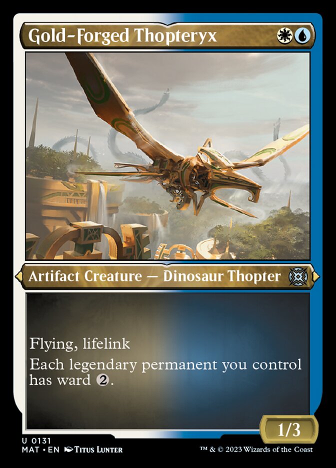 Gold-Forged Thopteryx (Foil Etched) [March of the Machine: The Aftermath] | Good Games North
