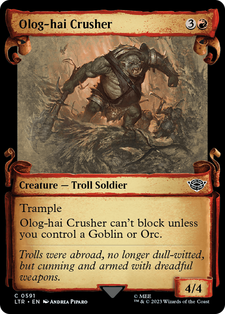 Olog-Hai Crusher [The Lord of the Rings: Tales of Middle-Earth Showcase Scrolls] | Good Games North