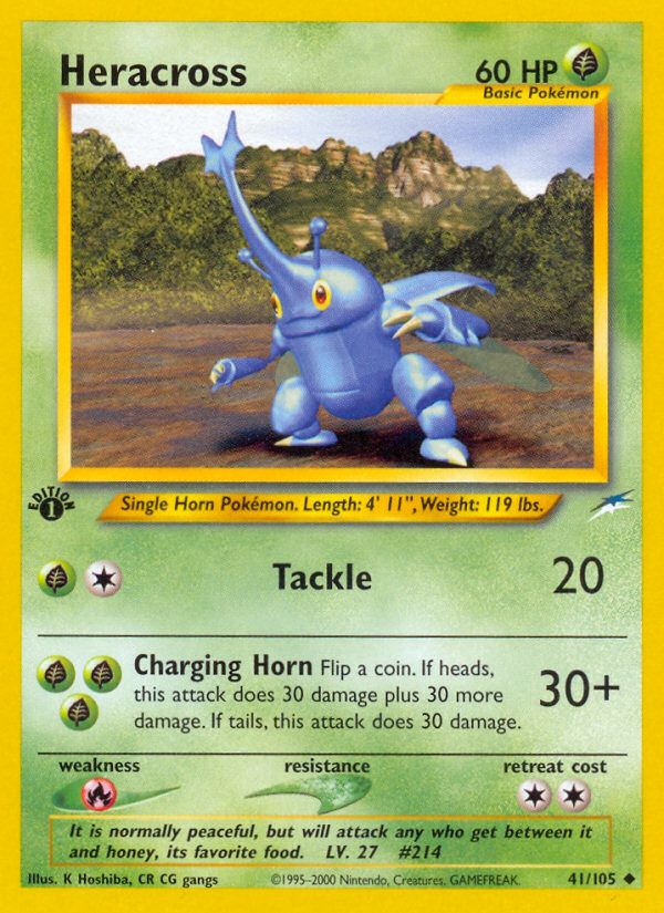 Heracross (41/105) [Neo Destiny 1st Edition] | Good Games North
