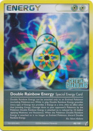 Double Rainbow Energy (88/100) (Stamped) [EX: Crystal Guardians] | Good Games North