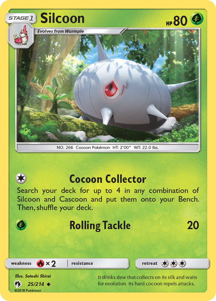 Silcoon (25/214) [Sun & Moon: Lost Thunder] | Good Games North