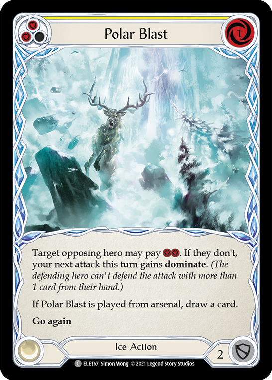 Polar Blast (Yellow) [ELE167] (Tales of Aria)  1st Edition Normal | Good Games North