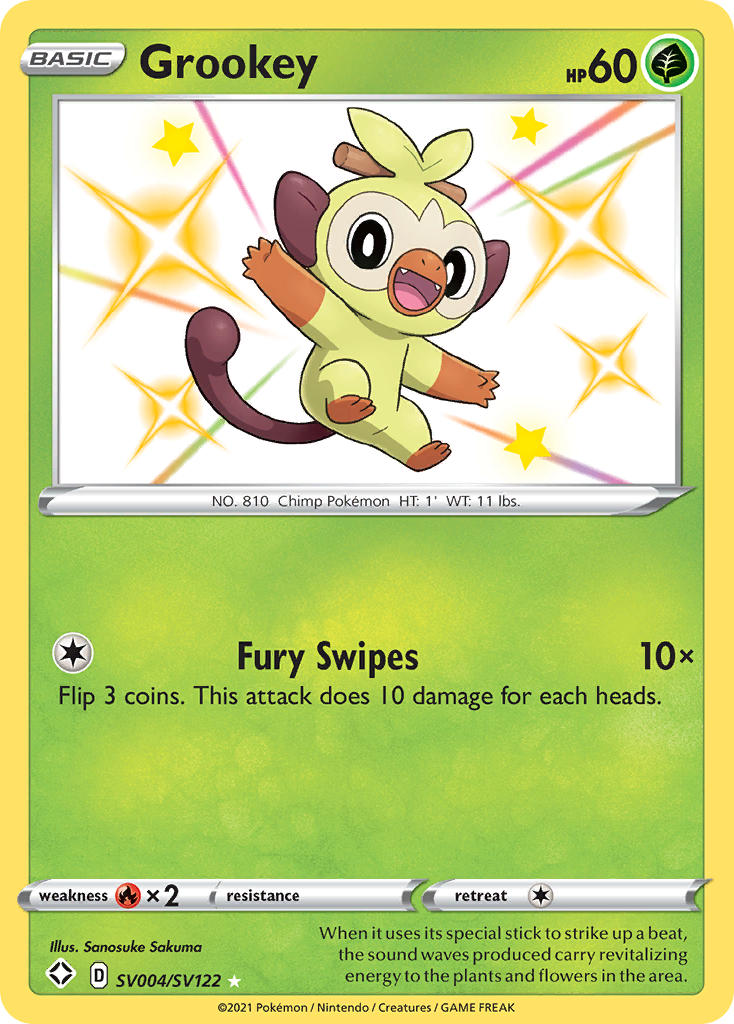 Grookey (SV004/SV122) [Sword & Shield: Shining Fates] | Good Games North