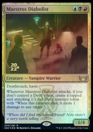 Maestros Diabolist [Streets of New Capenna Prerelease Promos] | Good Games North