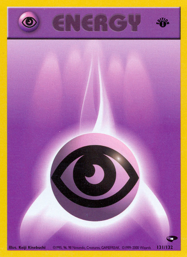 Psychic Energy (131/132) [Gym Challenge 1st Edition] | Good Games North