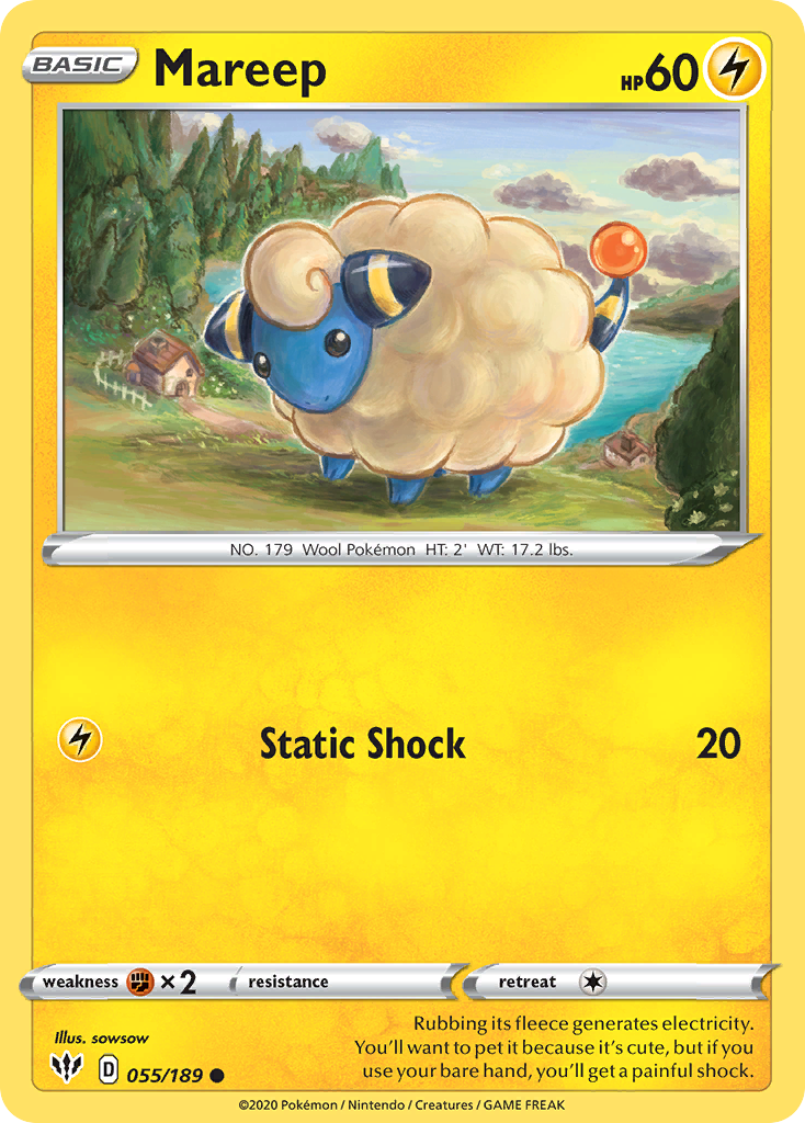 Mareep (055/189) [Sword & Shield: Darkness Ablaze] | Good Games North