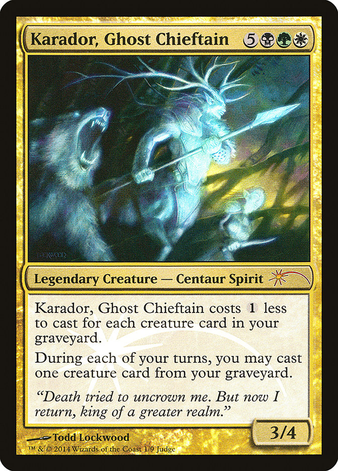 Karador, Ghost Chieftain [Judge Gift Cards 2014] | Good Games North