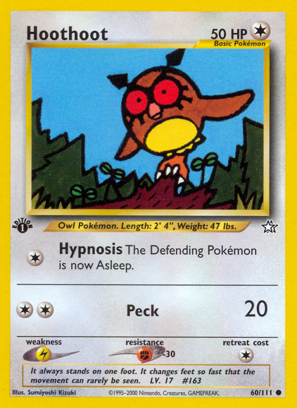 Hoothoot (60/111) [Neo Genesis 1st Edition] | Good Games North