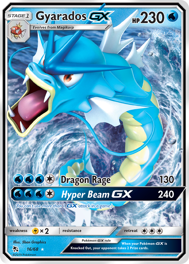 Gyarados GX (16/68) [Sun & Moon: Hidden Fates] | Good Games North
