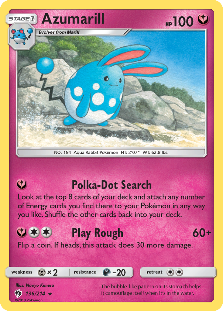 Azumarill (136/214) [Sun & Moon: Lost Thunder] | Good Games North