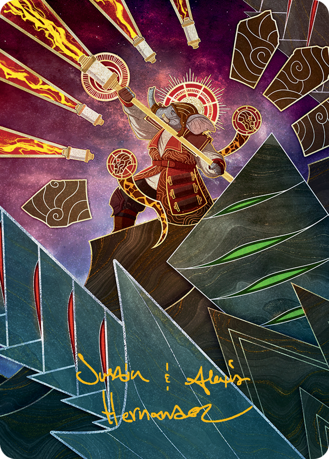 Quintorius, Loremaster Art Card (63) (Gold-Stamped Signature) [March of the Machine Art Series] | Good Games North