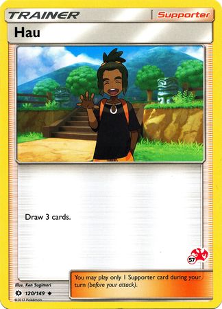 Hau (120/149) (Charizard Stamp #57) [Battle Academy 2020] | Good Games North