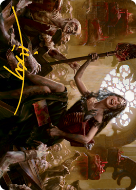 Gisa, Glorious Resurrector Art Card (Gold-Stamped Signature) [Innistrad: Midnight Hunt Art Series] | Good Games North