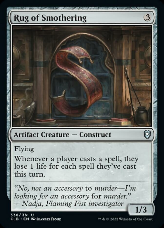 Rug of Smothering [Commander Legends: Battle for Baldur's Gate] | Good Games North