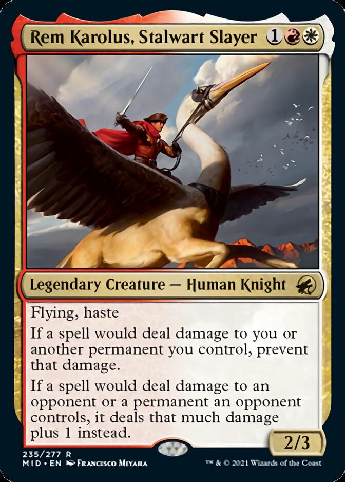 Rem Karolus, Stalwart Slayer [Innistrad: Midnight Hunt] | Good Games North