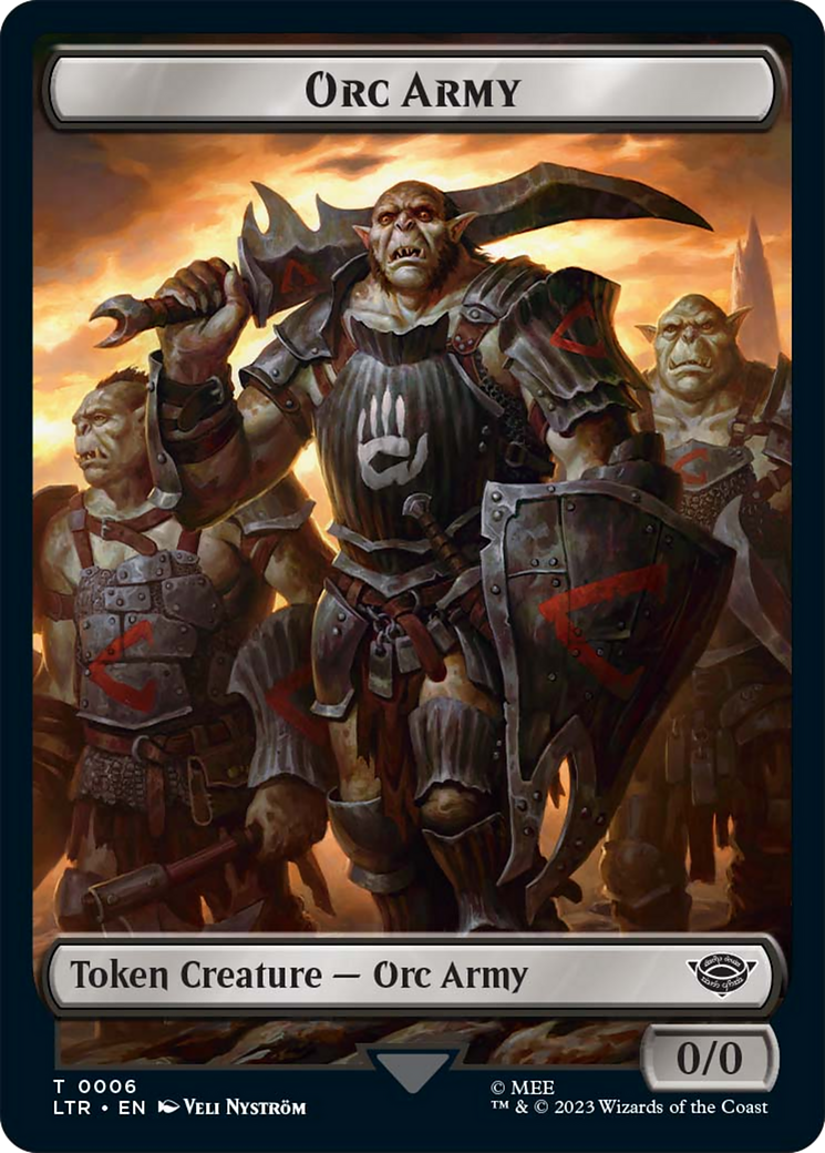 Food (10) // Orc Army (06) Double-Sided Token [The Lord of the Rings: Tales of Middle-Earth Tokens] | Good Games North