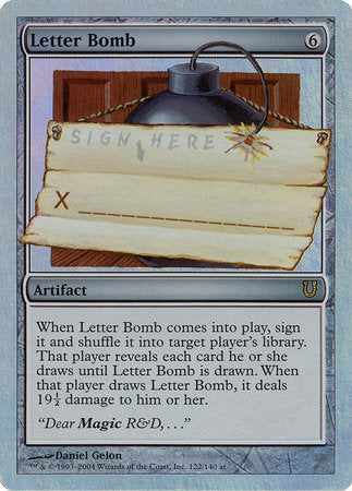 Letter Bomb (Alternate Foil) [Unhinged] | Good Games North