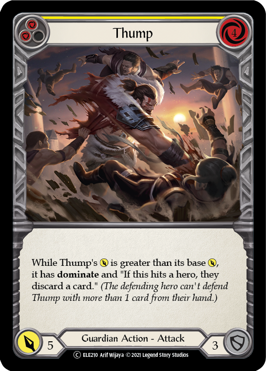 Thump (Yellow) [U-ELE210] Unlimited Rainbow Foil | Good Games North