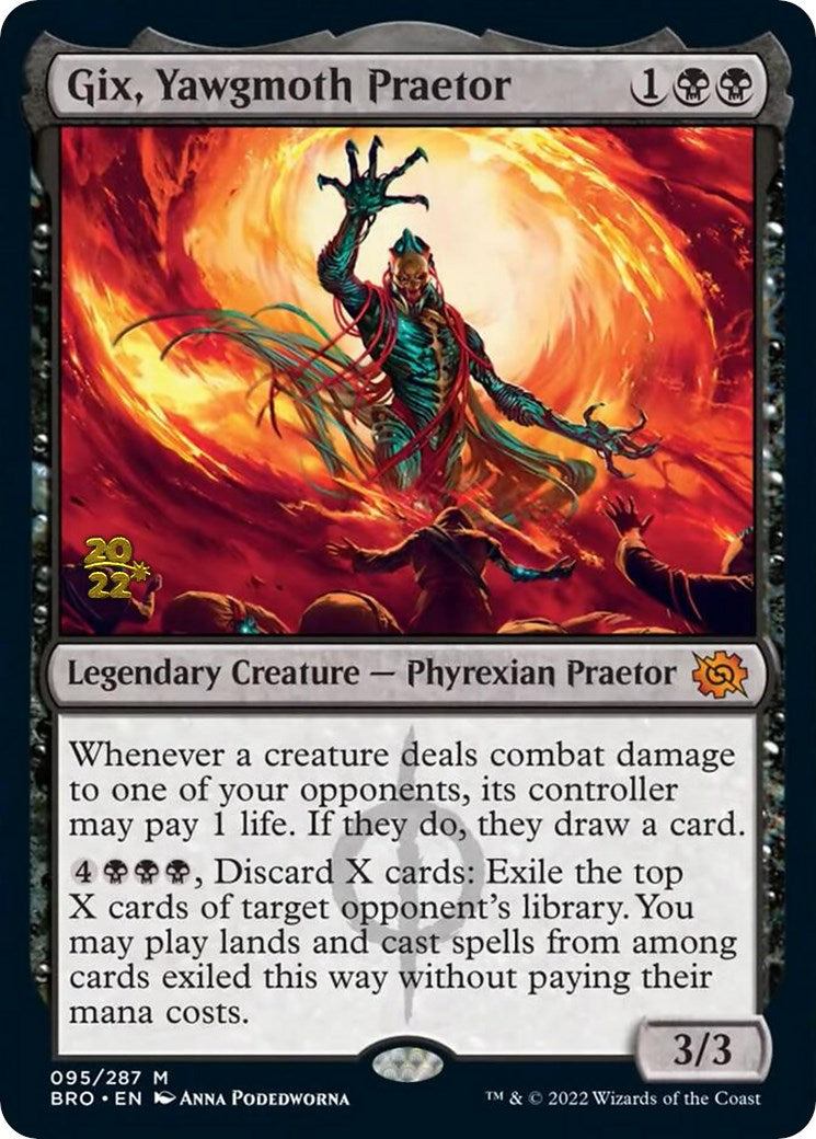Gix, Yawgmoth Praetor [The Brothers' War: Prerelease Promos] | Good Games North