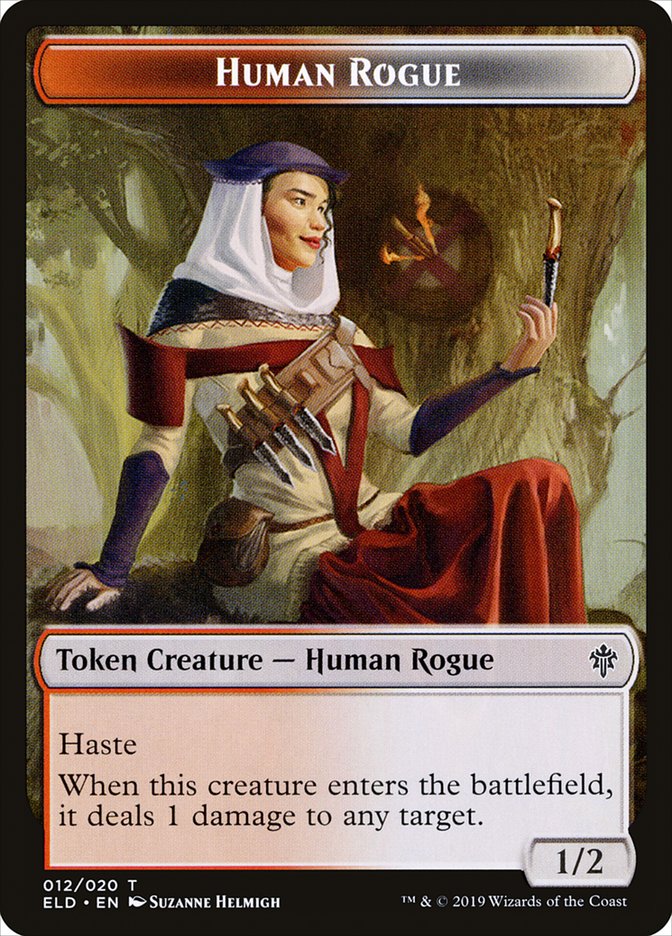 Human Rogue [Throne of Eldraine Tokens] | Good Games North