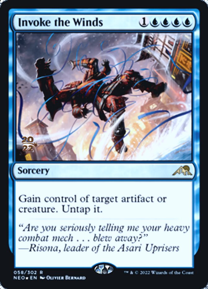 Invoke the Winds [Kamigawa: Neon Dynasty Prerelease Promos] | Good Games North
